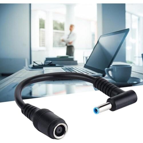 7.4*5.0 Female to 4.5*3.0 Elbow 7.4 to 4.5 Suitable for Hp Dell Power Connection Adapter Cable 13 Cm Dc Power Charger Converter