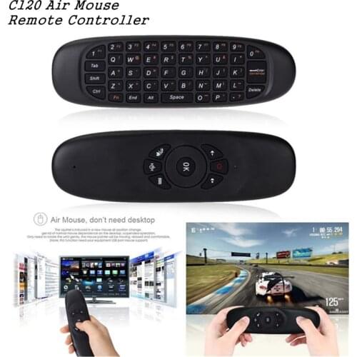 C120 Air Mouse Remote Controller Wireless Game Keyboard Rechargeable 2.4Ghz Keyboard for Android Smart TV/TV Box/ Mini PC