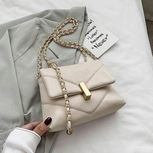 Luxury Designer Chains Crossbody Bags For Women Fashion Diamond Lattice Shoulder Bags 2021 New Soft Women Messenger Bags Totes