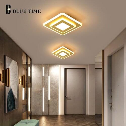 Modern LED Aisle Ceiling Lights Surface Mount Golden Ceiling Lamps For Bedroom Staircase Light Corridor Light Indoor Lighting