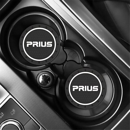 2pcs Car Auto Water Cup Slot Non-Slip Mat Accessories For Toyota Prius Accessories