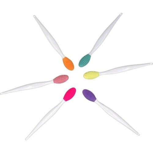 5pcs Silicone Facial Blackhead Acne Removal Cleanser Double Side Exfoliating Nose Cleaning Massage Brush Beauty Skin Cre Tool