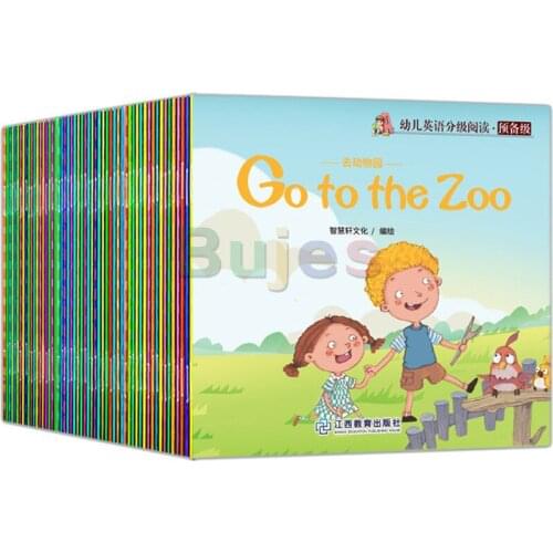 60 books/set, Childrens English Early Learning Picture Book, Storybook Enlightenment Tale Bedtime Story Book, Go to the Zoo