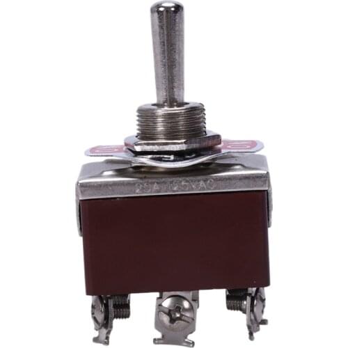 AC 250V/15A 125V/20A ON/OFF/ON 3 Position DPDT Momentary Toggle Switch