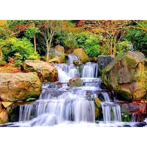 DIY spuare&round Waterval diamond painting