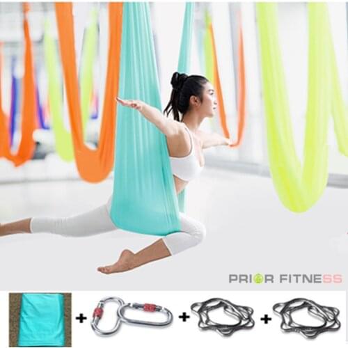 Anti-gravity Yoga Hammock set Swing 20 Colors 5m Aerial Flying Bodybuilding Workout Fitness Equipment 100% Quality Guarantee