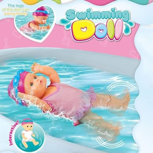 Automatically Multiple Independent Swimming Styles Electric Waterproof Bathroom Beach Pool Summer Game Toy Doll for Kid Children
