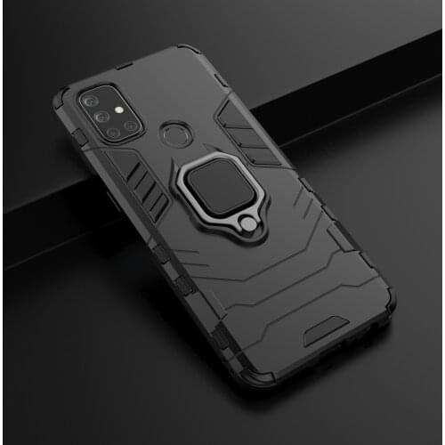 Case For Oneplus Nord N10 5G Bracket Shockproof Metal Finger Ring Armor Cover Case For Oneplus Nord N100 5G Couqe Fundas