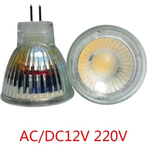 COB led spotlight 9W 12W 15W led lights MR11 220V GU4 12V Cob led bulb Warm White Cold White lampada led lamp Free Shipping