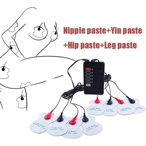Electro Shock Kit Body Breast Electrical Stimulation Massage Pad Sex Products For Women Men Sex Nipple Paste Pad Adult Sex Toys