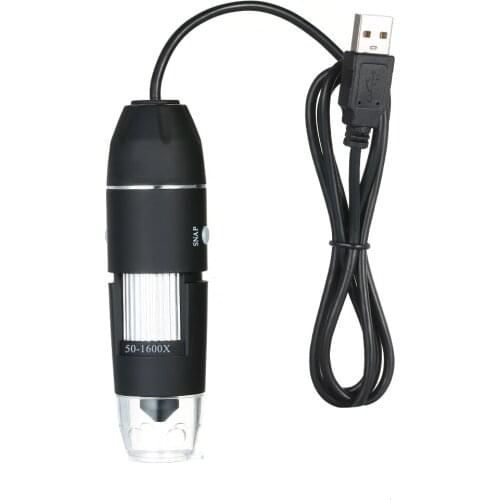 KKmoon 1600X Magnification USB Digital Microscope with OTG Function Endoscope 8-LED Light Magnifying Glass Magnifier with Stand