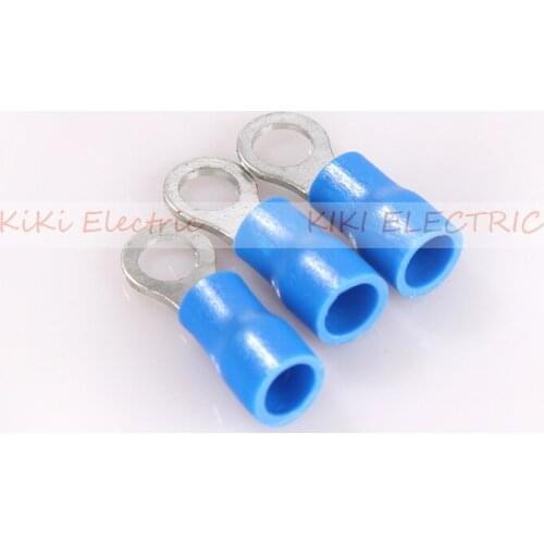 RV 2-3 round connectors Blue Inslated Ring Terminal Circular Pre-insulating Terminal(TO-JTK) Cold pressed terminals1000pcs/pack
