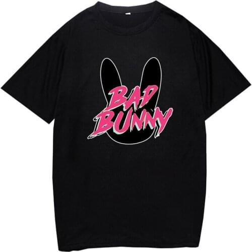 Summer Unisex Tops Bad Bunny Summer Cool Style Casual Boy and Girls Funnt Yellow Rap Stars Streetshirt T-Shirt
