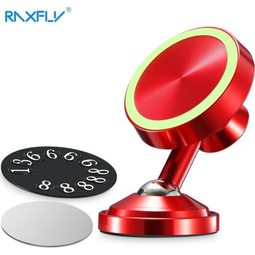 RAXFLY Magnetic Phone Holder Stand For iPhone X 8 7 Huawei Magnet Mobile Phone Support Car Phone Holder Parking Number Plate