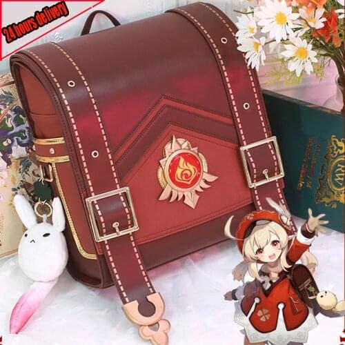 Anime Game Genshin Impact Klee Spark Knight Cute Backpack Shoulder Bag Loli Bag Cosplay Prop Halloween Free Shipping Accessories