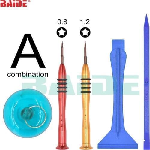 5 in 1 Opening Tools Kit P2 P5 0.8 mm Pentalobe 1.2 Star 1.5 Phiilips PH000 T4 Trox Screwdriver for iPad 1 2 3 4 Mini Repair