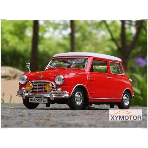 New Honghe 1:18 For BMW Mini Cooper Metal Diecast Car Model Kids Toys Boys girls Gifts Collection Ornaments Display Red
