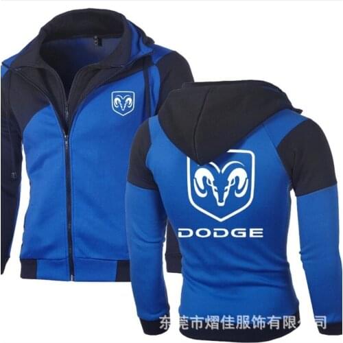 2021 NEW Autumn Fashion for DODGE Sweatshirt Casual Jacket Double Zipper Hoodie Cotton Cosplay Sweatshirts