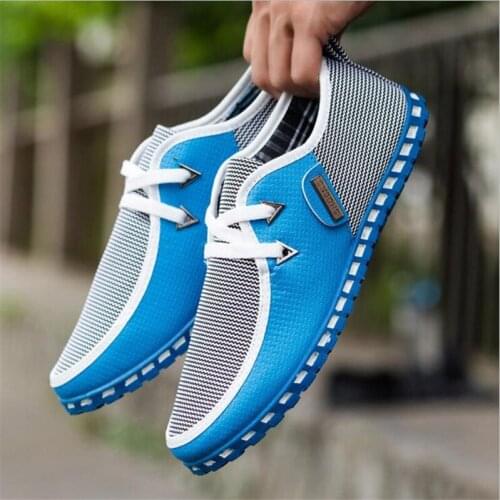 2021 spring and autumn new large size mens breathable casual linen shoes trendy fashion all-match lightweight new balance shoes