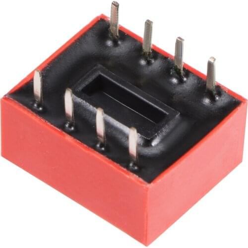 Uxcell 40 Pcs Red DIP Switch 1 2 3 4 Positions 2.54mm Pitch for Circuit Breadboards PCB