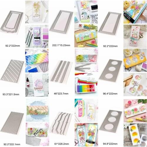 Mix Square Frame Round Layered Irregular Figure Stripe Metal Cutting Dies Make Cards Scrapbook Craft Stencils New DIY 2020 Hot