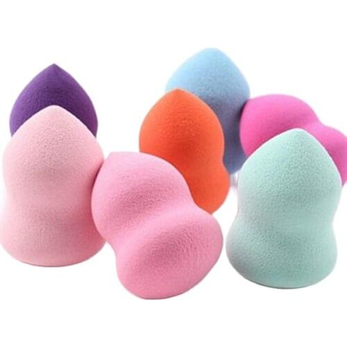 4 Pcs Foundation Sponge Cosmetic Puff Face Nose Facial Powder Base Blending Soft Gourd Drop Shape Makeup Beauty Tool Wholesale