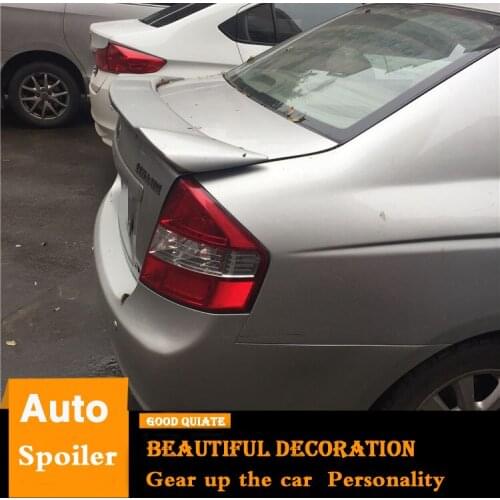 For Kia Cerato Spoiler ABS Material Car Rear Wing Trunk Rear Spoiler Sport With LED Light Fit For Cerato 2005/06/09/10/11/2012