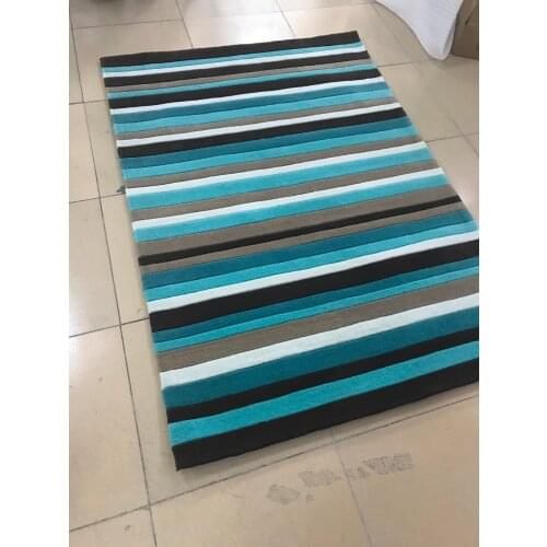 High quality Mediterranean acrylic Carpet Large Living Room Carpets Blue Bedroom Rugs Tea Table Rectangular Floor Mat