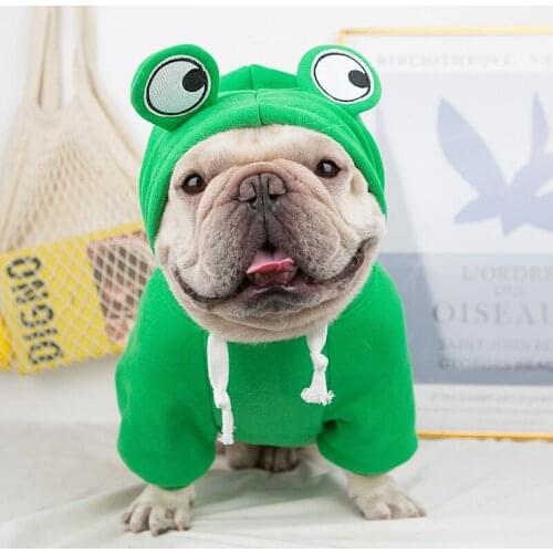 Funny Dog Sweatshirt Hoodies Winter Dog Clothes Pomeranian Poodle Bichon Pug French Bulldog Clothing Coat Dropship Pet Outfit