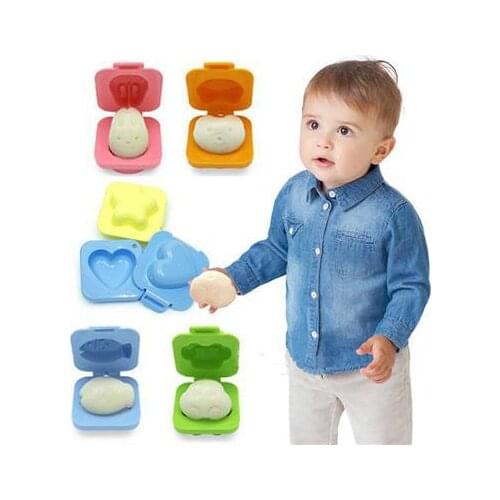 1Pcs Cute Cartoon Animal Boiled Egg Mold Cute Cartoon 3D Egg Ring Mould Maker Cutter Decorating Egg Tools