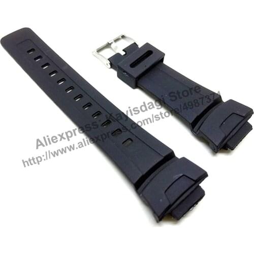 16mm Black Rubber Watch Band / Strap Compatible for Casio G-Shock GW-2310 , GW-2310FB , GW-2320SF
