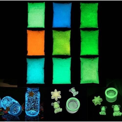 20g/Lot Luminous Sand Stone Glow In The Dark Pigment Noctilucent Sand Powder For DIY Resin Mold Fillings Starlight Wishing Jar
