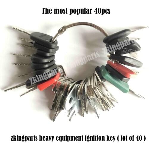 40 Keys Heavy Equipment Machines Construction Equipment Master Ignition Key Set