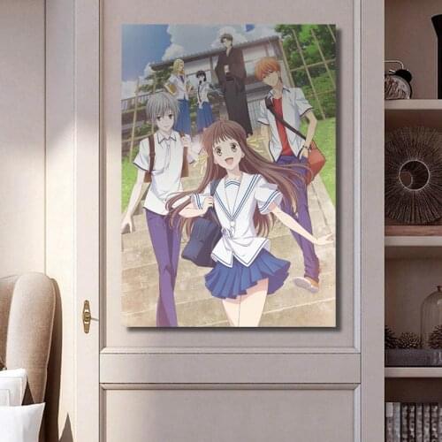 Anime Poster Fruits Basket Souma Kyou Honda Tooru Wall Scroll Painting 29x42cm Art Prints Room Home Decoration