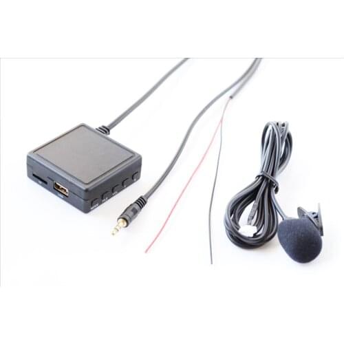 Car Audio Device Adapter Microphone Cable 3.5mm Us TF Aux Handsfree Bluetooth Universal