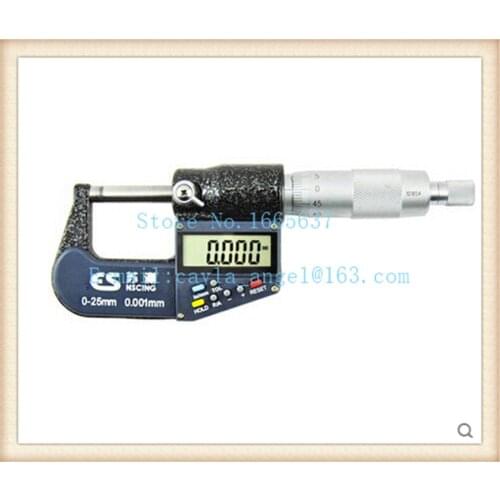 Free Shipping High Quality Jewelry Tools Measuring 0-25mm by 0.001mm Electric Digital Micrometer