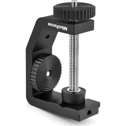 C Clamp with 1/4 Screw Adjustable Camera Desk Mount Bracket for DSLR Camera Monitor Led Video Light Support Light Desktop Stand