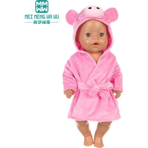 Baby clothes for doll fit 43cm new born doll accessories Fashion cartoon pajamas Girls gift