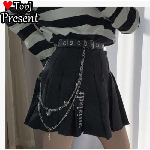 Belt girl cool chain butterfly decoration punk waist chain pants chain accessories JK uniform hip hop accessories belt