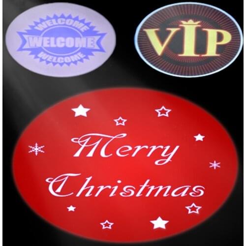 Welcome Logo Projection Door light 110V 220V E27 Base Advertising bulb Led Spot Lamp Home Hotel Bar Projected Night Lamp