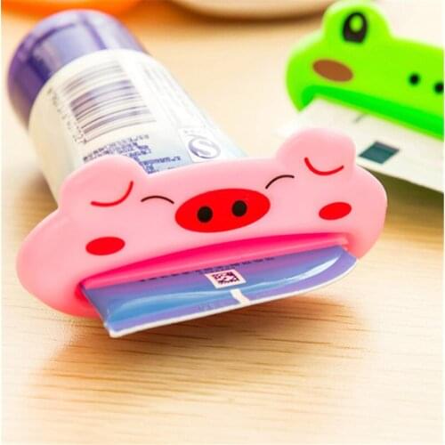 1pc Bathroom Accessories Home Tube Toothpaste Squeezer Easy Cartoon Toothpaste Dispenser Rolling Holder Toothpaste Dispenser