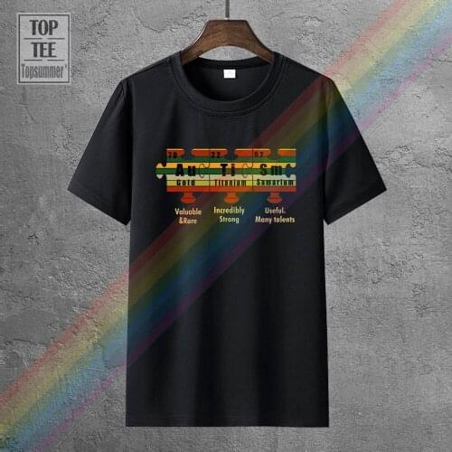 Autism Awareness Elements Valuable & Rare Strong T Shirt Black Cotton Men S 6Xl