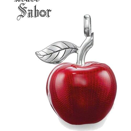 Pendant Locket Apple silver color For Women Romantic Gift Fashion Jewelry Pendant Fit Necklace thomas