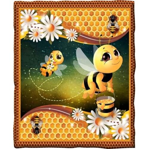 Butterfly Series Printed Pattern Square Blanket Super Soft Comfortable Flannel Shawl Warm Heating Home Sofa TV Portable Blanket