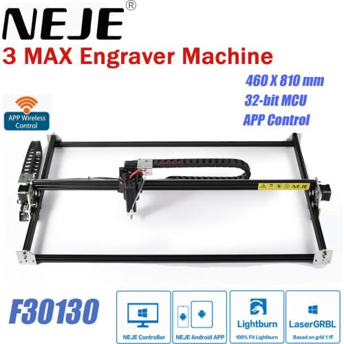 NEJE MASTER 2S MAX LASER ENGRAVER / CUTTER WITH 40W LASER MODULE - 460 X 810 MM - LASERGRBL - LIGHTBURN -APP WIRELESS CONTROL