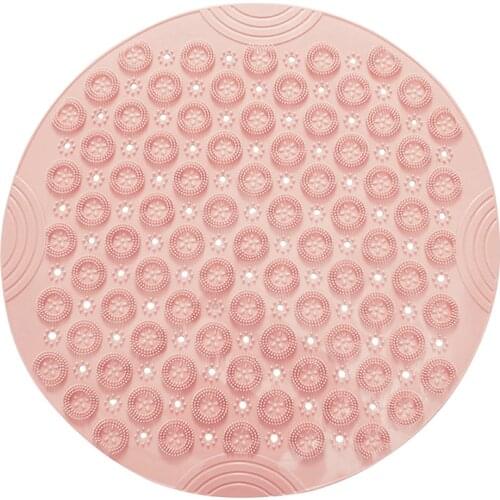 PVC Foot Washer Bath Shower Back Massage Mat Sole Foot Brush Bathroom Suction Cup Mat Non-slip Massage Cushion TK-ing