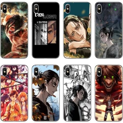 Attack on Titan Eren Jaeger Silicone Phone Case For Xiaomi Redmi 9T 9C 9A 7 7A K20 6 6A S2 Redmi Note 9S 9T 9 8 8T 7 6 5A Pro