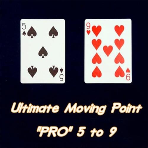 Ultimate Moving Point 5 To 9 Hearts Magic Tricks Moving Pips Poker Card Close Up Card Magic Gimmick Magia Toys Joke Props