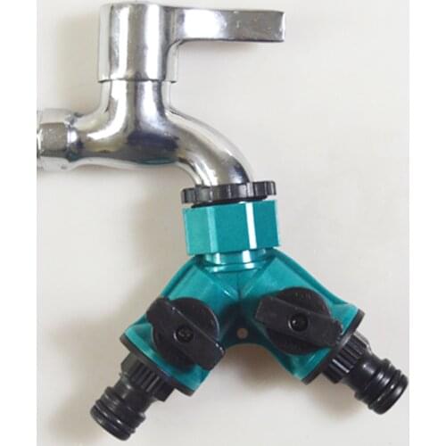 Drip Irrigation Plant Garden Tools 3/4 Garden Faucet Y-type Distribution Water Pipe Joint Double Head Small Nozzle