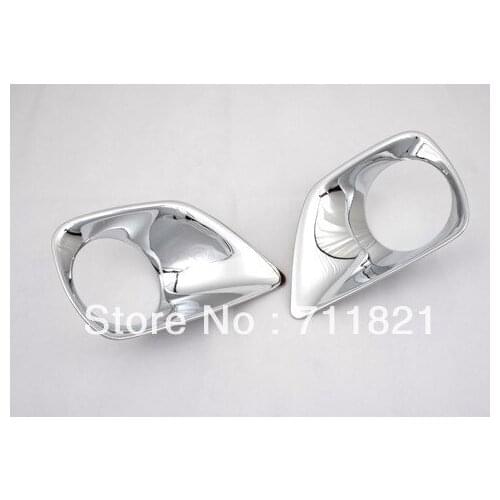 Car Styling Chrome Front Fog Light Cover For Toyota Rav4 2013 Up